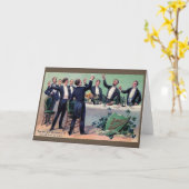 Carte Victorian Irish Toast St. Patrick's Day (Fleur jaune)