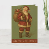 Carte Victorian Santa Illustration Timeless Holiday (Devant)