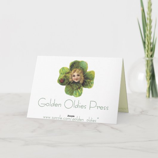 Carte Victorian St. Patrick's Day Greeting Card (Dos)