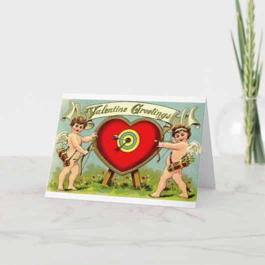 Carte Victorian Valentine Archery Valentin (Devant)