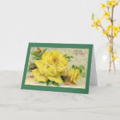 Carte Victorian Yellow Rose (Fleur jaune)