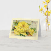 Carte Victorian Yellow Rose (Fleur jaune)