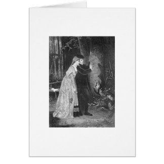 Carte victorienne d'amour
