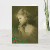 Carte victorienne d'ange de Noël (Devant)