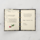 Carte Victorienne de couleur Foil Valentine (Couchage intérieur)