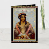 Carte Victorienne de couleur Foil Valentine (Recto)