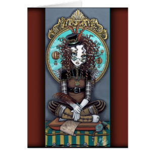 Carte victorienne de fée de "Lucy" Steampunk