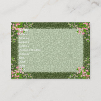 Carte victorienne de profil d'élégance