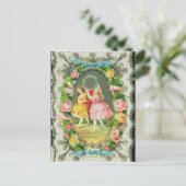 Carte victorienne de Valentine (Debout devant)