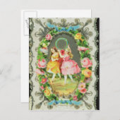 Carte victorienne de Valentine (Devant / Derrière)