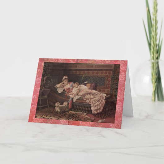 Carte victorienne du jour de mère de mère et (Devant)