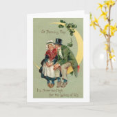 Carte victorienne du jour de vieux St Patrick de (Fleur jaune)