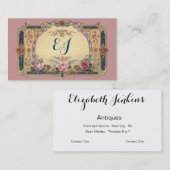 Carte victorienne succulente de magasin antique (Devant / Derrière)