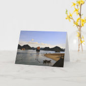 Carte (vide à l'intérieur) (Fleur jaune)