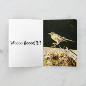 Carte vide de célébration de nid (Intérieur)