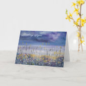 Carte vide de condoléances de sympathie de plage (Fleur jaune)