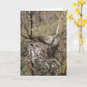 Carte vide de nid (Fleur jaune)