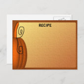 Carte Vide N° 2 de la recette Automne (Devant / Derrière)