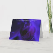 Carte Vide Royal Blue Orchid, Exotic Floral (Dos)