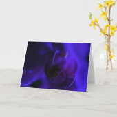 Carte Vide Royal Blue Orchid, Exotic Floral (Fleur jaune)