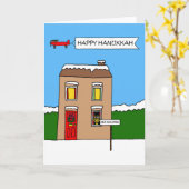 Carte Vidéo 19 Happy Hanoukka Self-isolement House (Fleur jaune)