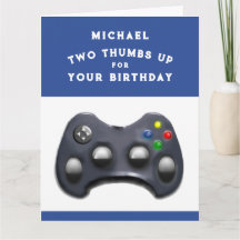 Vidéo drôle d'anniversaire de joueur de jeu vidéo