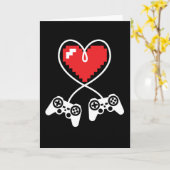 Carte Vidéo drôle de la Saint-Valentin pour joueurs homm (Fleur jaune)