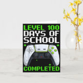 Carte Video Gamer Student 100th Day Teacher 100 Days Of  (Fleur jaune)