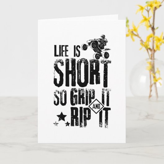 Carte Vie Atv Quad (Fleur jaune)