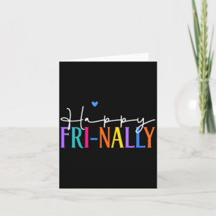 Carte Vie de femme professeure heureuse Fri-yay Femmes F