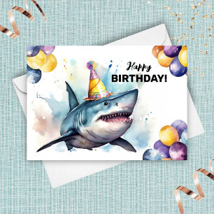Carte Vie de mer de requin Great White Marine Joyeux ann