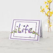 Carte Vie : Joyeuse journée de continuation (Fleur jaune)