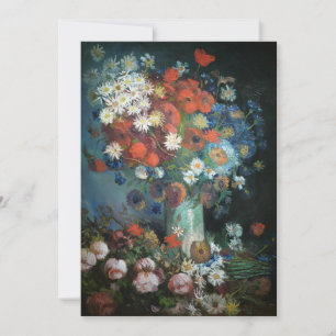 Carte Vie morte avec Fleurs de prairie Vincent van Gog