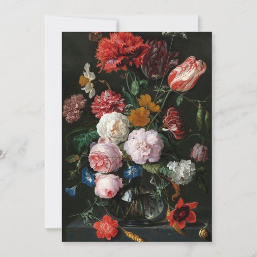 Carte Vie morte avec fleurs | Jan Davidsz de Heem (Devant)