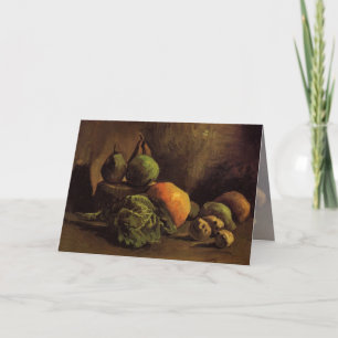 Carte Vie morte avec légumes et fruits par van Gogh
