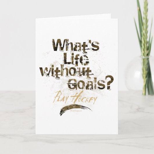 Carte Vie sans objectifs (Hockey) (Devant)