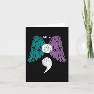 Carte Vie Semicolon Ailes Sensibilisation au suicide San
