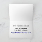 Carte Vieil anniversaire de relique (Intérieur)