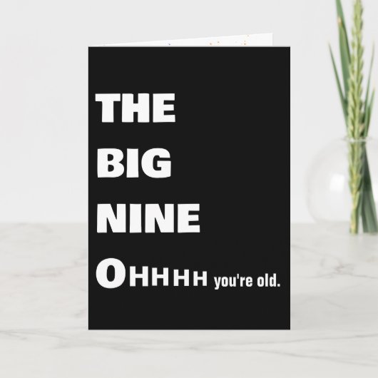 Carte Vieille 90e Humour d'anniversaire (Devant)