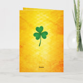 Carte Vieille bénédiction irlandaise, le jour de St (Dos)