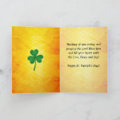 Carte Vieille bénédiction irlandaise, le jour de St (Intérieur)