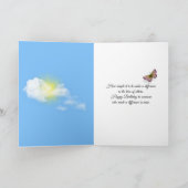 Carte vieille brouette avec fleurs anniversaire (Intérieur)