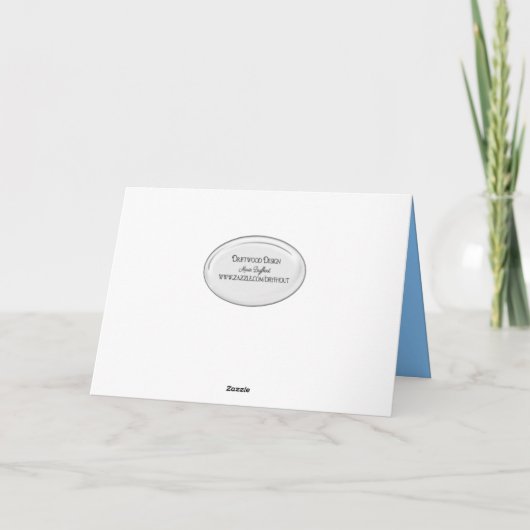 Carte vieille brouette avec fleurs Nom Jour (Dos)