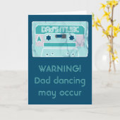 Carte Vieille cassette musique de papa (Fleur jaune)