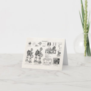 Carte Vieille cinématographie antique vintage