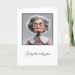 Carte Vieille Dame Humoristique Vieille Anniversaire