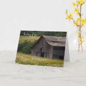 Carte Vieille Grange Dans Le Champ De Faisée (Fleur jaune)