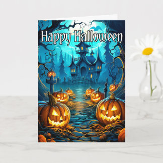 Carte Vieille Maison de l'Hantée | Bonne Halloween