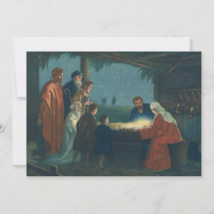 Carte Vieille Religion, Adoration des Bergers
