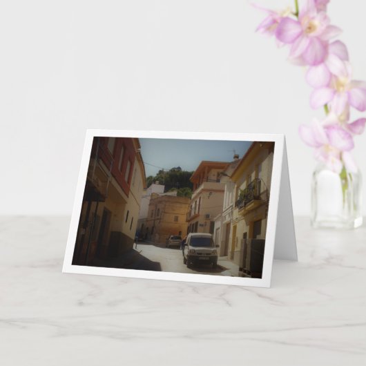 Carte Vieille rue espagnole dans la ville de Lliria, Val (Orchidée)